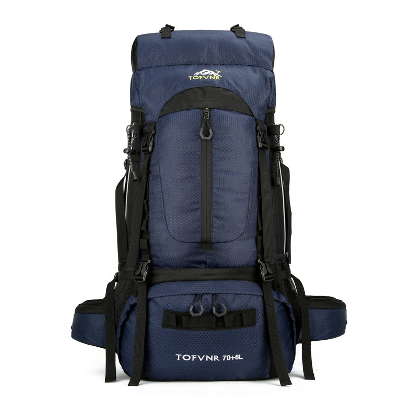 75L Large‑Capacity Hiking Backpack, Water‑Repellent Outdoor Travel Rucksack for Sports & Casual Use