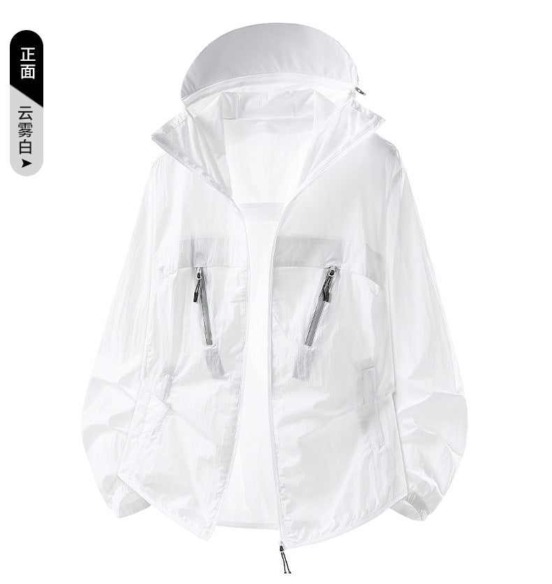 Unisex Lightweight Sun‑Proof Jacket, Men Women Summer Breathable Loose Outdoor Outerwear