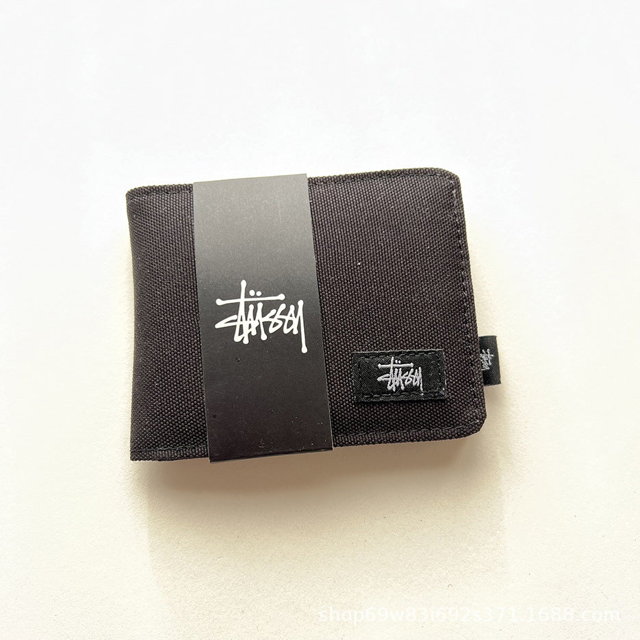 Stüssy short wallet, Oxford cloth short half off