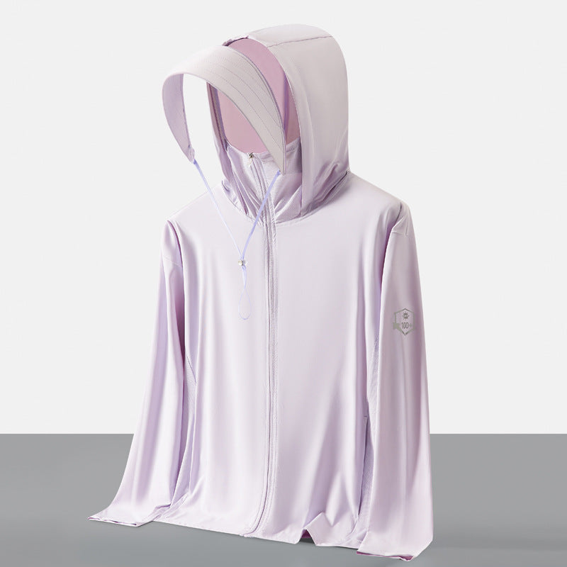UPF100+ Ice‑Silk Sun Protection Jacket for Men Women, Anti‑UV Lightweight Fishing Sun Coat Wenhouu