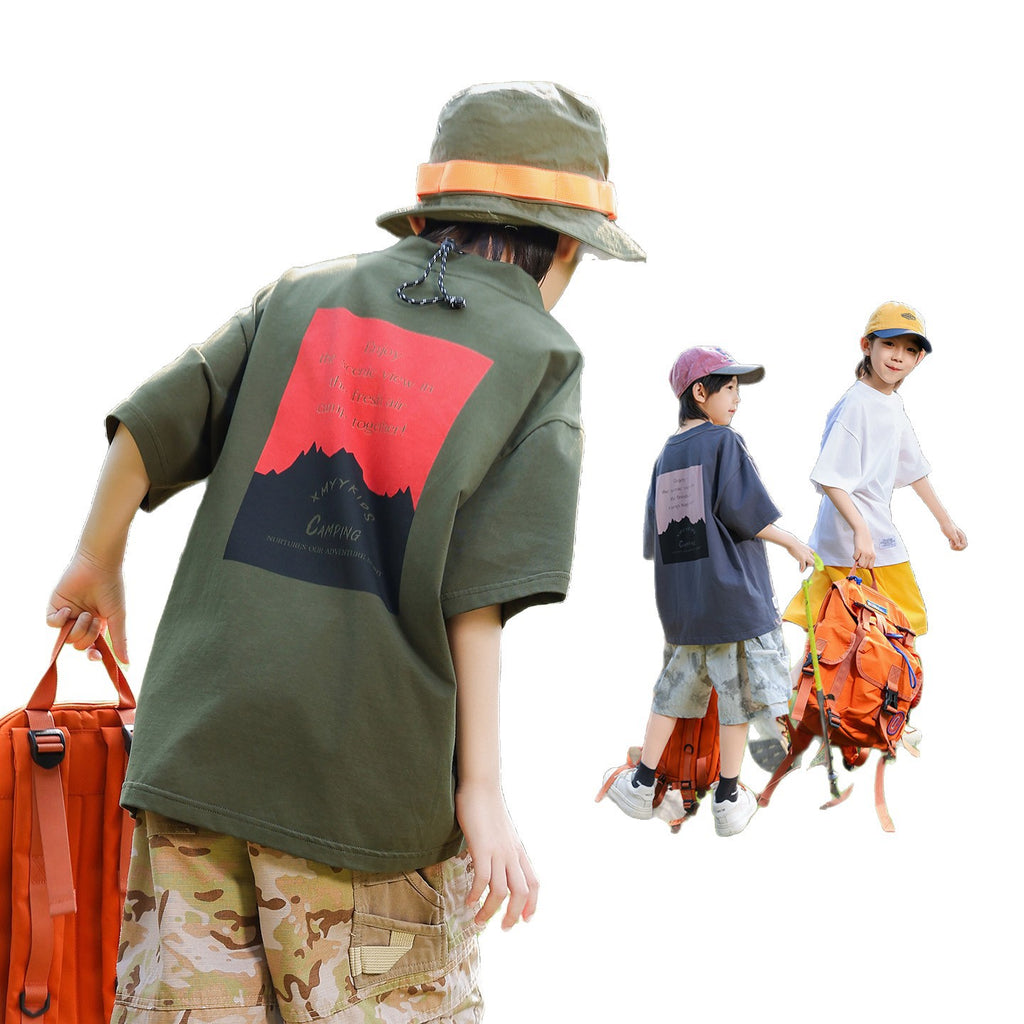 Boys Mountain Style Sorona Cool Feel T-Shirt
