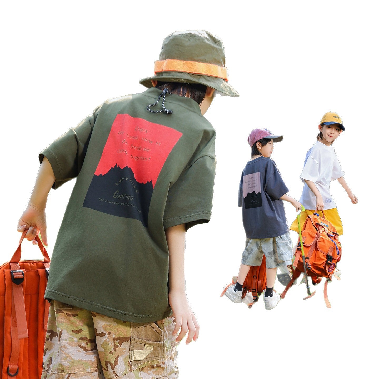 Boys Mountain Style Sorona Cool Feel T-Shirt