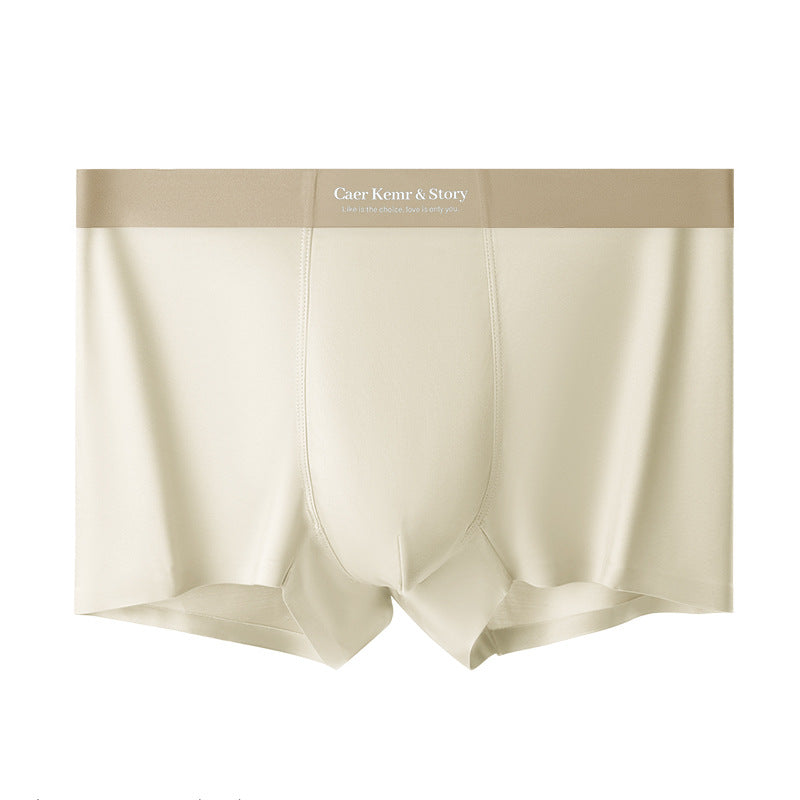 Cool feeling ice silk summer thin men's underwear large size boxer underwear men's