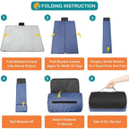 Fleece Camping Mat, Warm Cold‑Resistant Outdoor Picnic Pad for Hiking & Wild Camping