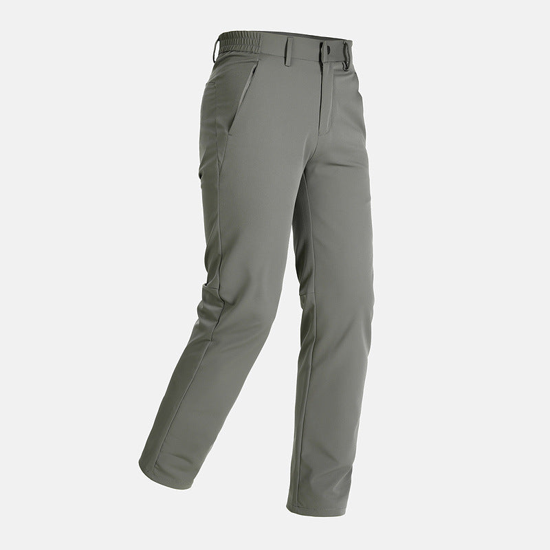WENHOUU Waterproof Softshell Hiking Pants, Lightweight Breathable Commuter Trousers for Men