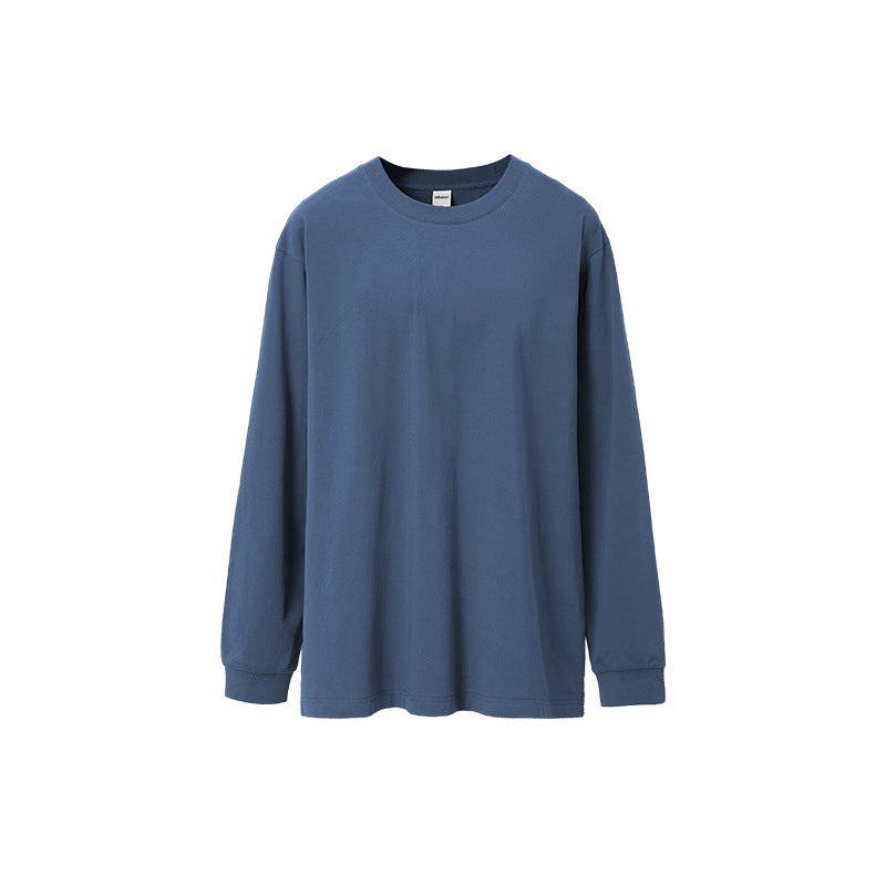 Plus Size Men Stretch Long Sleeve Tee Solid Loose Casual Top