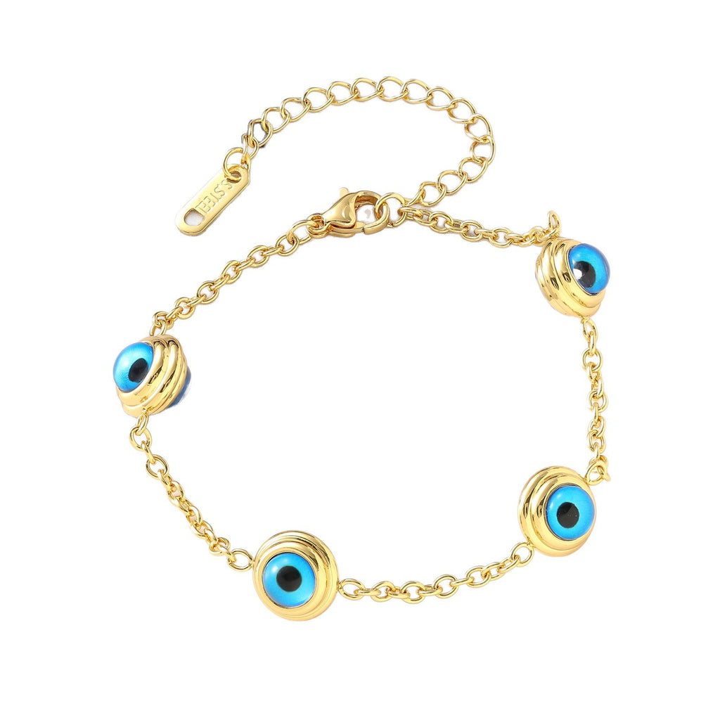 Evil Eye Blue Titanium Steel Bracelet Stainless Steel Jewelry
