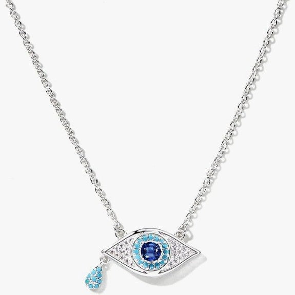Fully Diamond Evil Eye Necklace