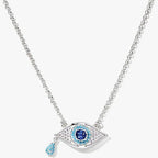 Fully Diamond Evil Eye Necklace