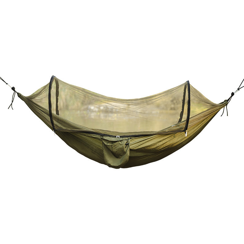 Quick‑Setup Hammock with Mosquito Net, Outdoor Camping Anti‑Mosquito Hammock for Single & Double Person