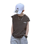 Striped Cotton Boys Summer Sleeveless Vest