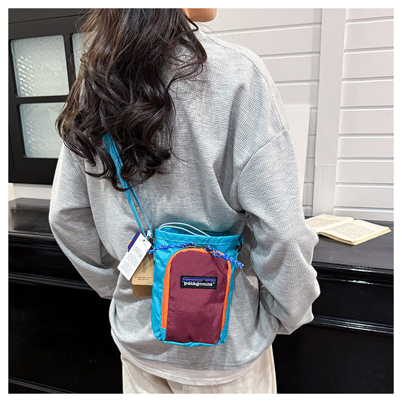 Patagonia Lightweight Drawstring 1.8L Crossbody Bag, Ripstop Nylon Outdoor Shoulder Sling Pack