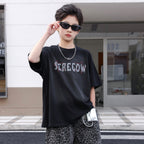 Boys Lightweight Letter Print T-Shirt