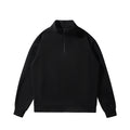 High-Neck Half-Zip Sweatshirt - Unisex Spring-Autumn Relaxed American