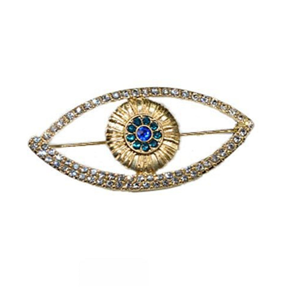 Evil Eye Brooch for Women, Full Diamond