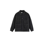 Premium Collared Denim Jacket - Unisex Fall New Minimalist Loose-Fit Stylish Versatile