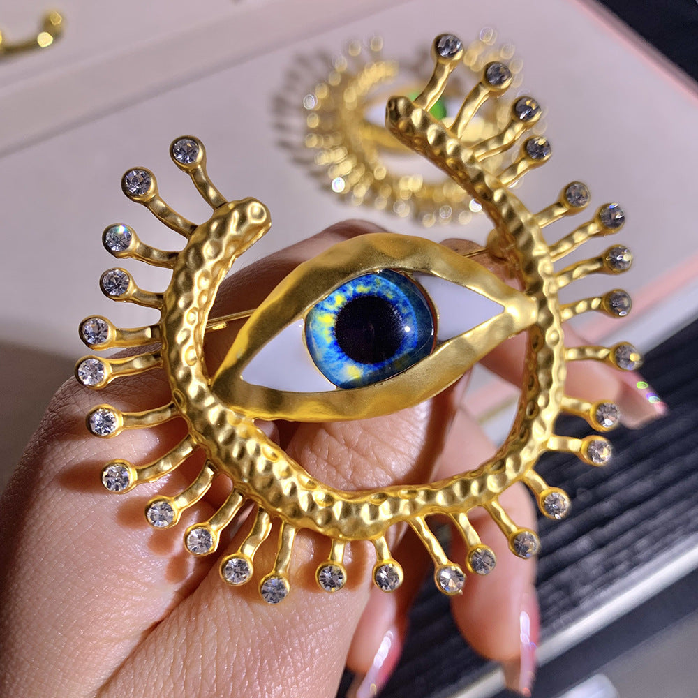 Evil Eye Brooch, Eye Corsage Accessory