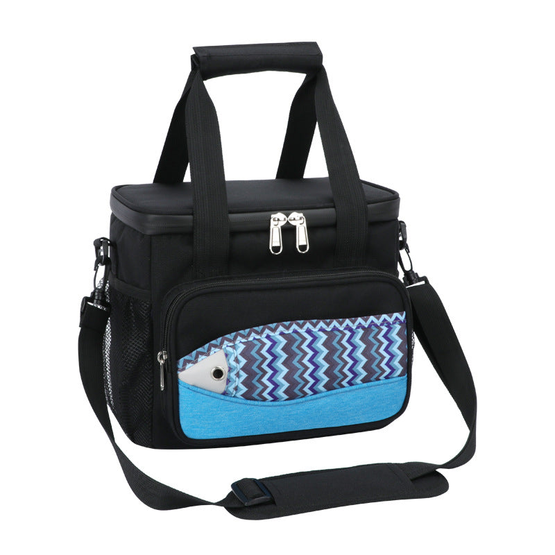 One-day tour thermal insulation bag, fish pattern 15-18L lunch box ice pack.
