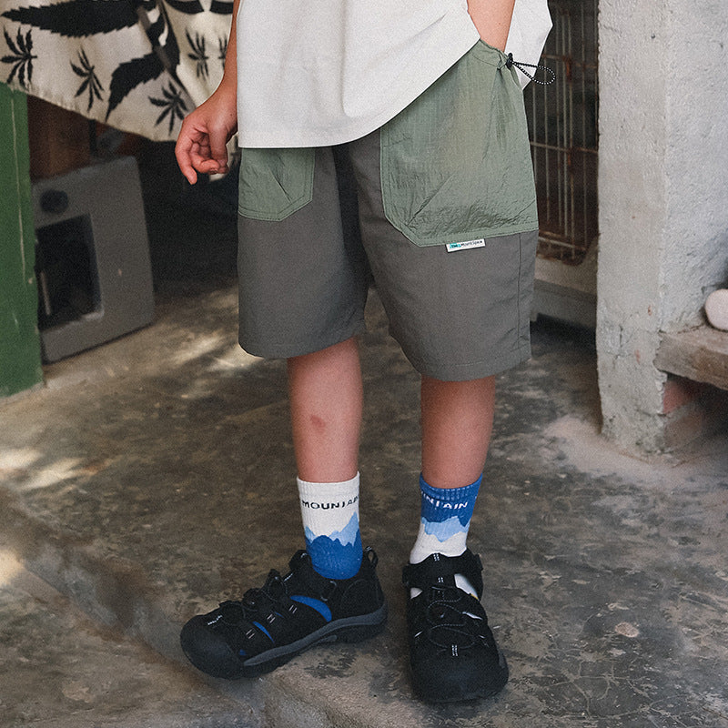 Children's Outdoor Quick-Dry Shorts with Patch Pockets