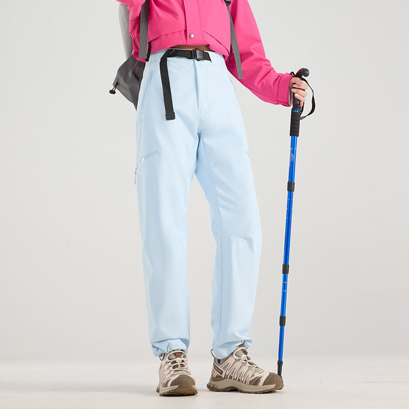 Unisex 3‑in‑1 Zip‑Off Hiking Pants, Detachable Fleece Lined Windproof Waterproof Outdoor Trousers