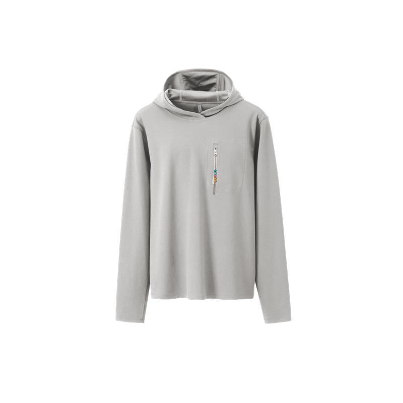Unisex Lightweight Outdoor Hoodie with Zippered Pockets