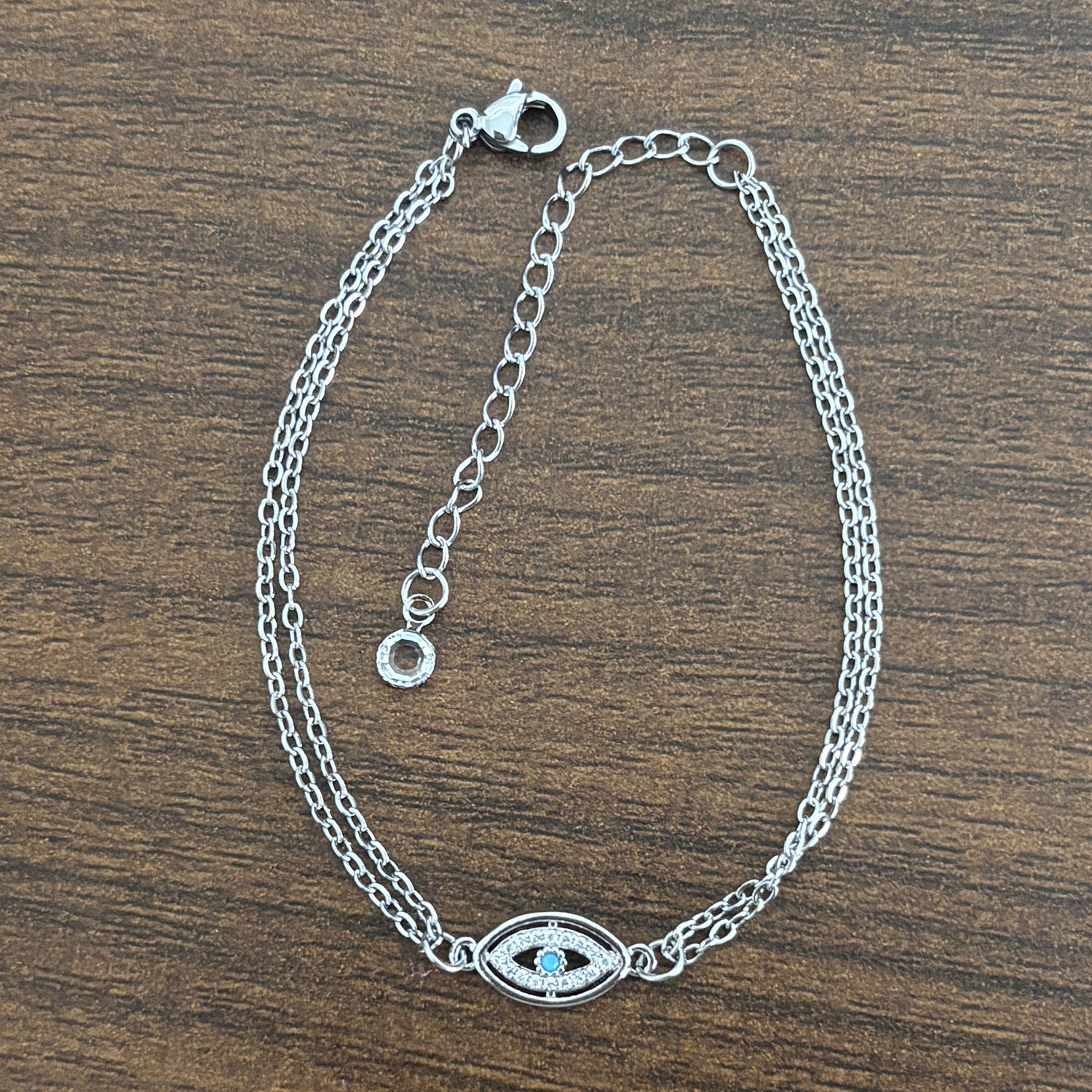 18K Gold Plated Stainless Steel Devil's Eye Bracelet Women Zircon Turquoise Fashion Jewelry