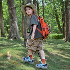 Summer Camouflage Cargo Shorts, Loose Fit Boys Kids Shorts