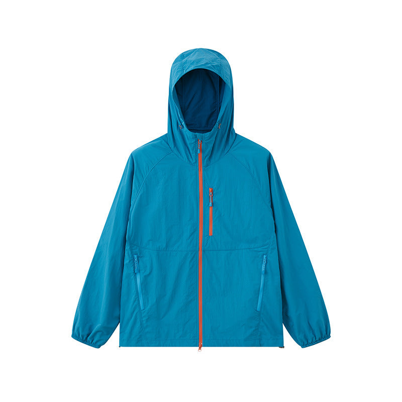 UPF 50+ Lightweight Sun Protection Hooded Jacket Breathable Outdoor Fishing Hiking Coat