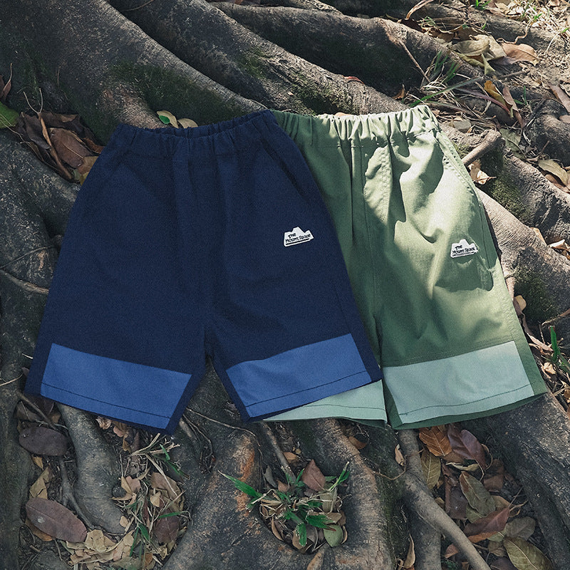 Boys Color Block Quick-Dry 5-inch Shorts  Summer Outdoor Wear