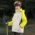 Outdoor children's jacket three-in-one 2025 autumn outdoor children's splicing jacket autumn wear