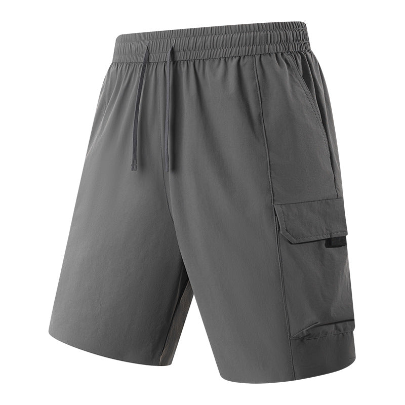Lightweight Quick Dry Cool Feel 5 Inch Cargo Shorts for Men Outdoor Breathable Casual Shorts