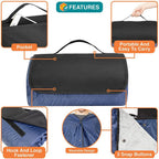 Fleece Camping Mat, Warm Cold‑Resistant Outdoor Picnic Pad for Hiking & Wild Camping