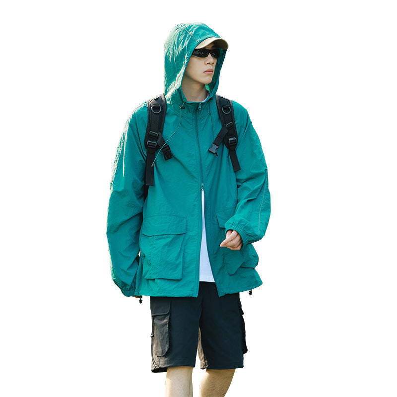 Unisex UPF50+ Reflective Sun Protection Jacket | Water‑Repellent Anti‑Mosquito Outdoor Spring Coat