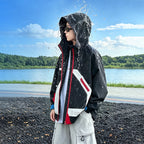 Boys Light Autumn Splicing Charge Jacket