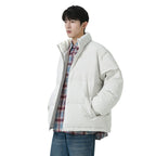New Winter Men's White Duck Down Loose-Fit Warm Casual Puffer Jacket
