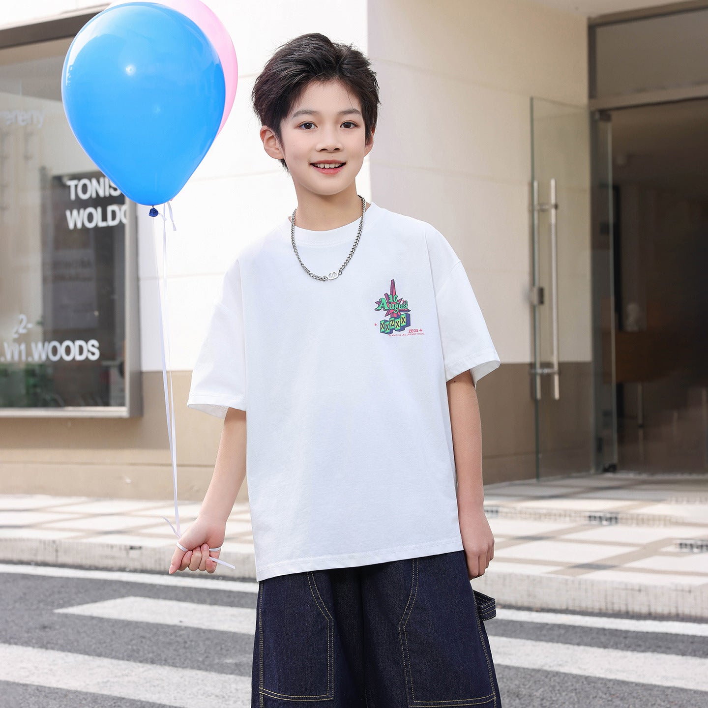 Boys' Lightweight Short-Sleeve T-Shirt with Car Print
