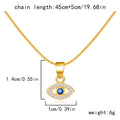 Diamond-encrusted Evil Eye Pendant Necklace