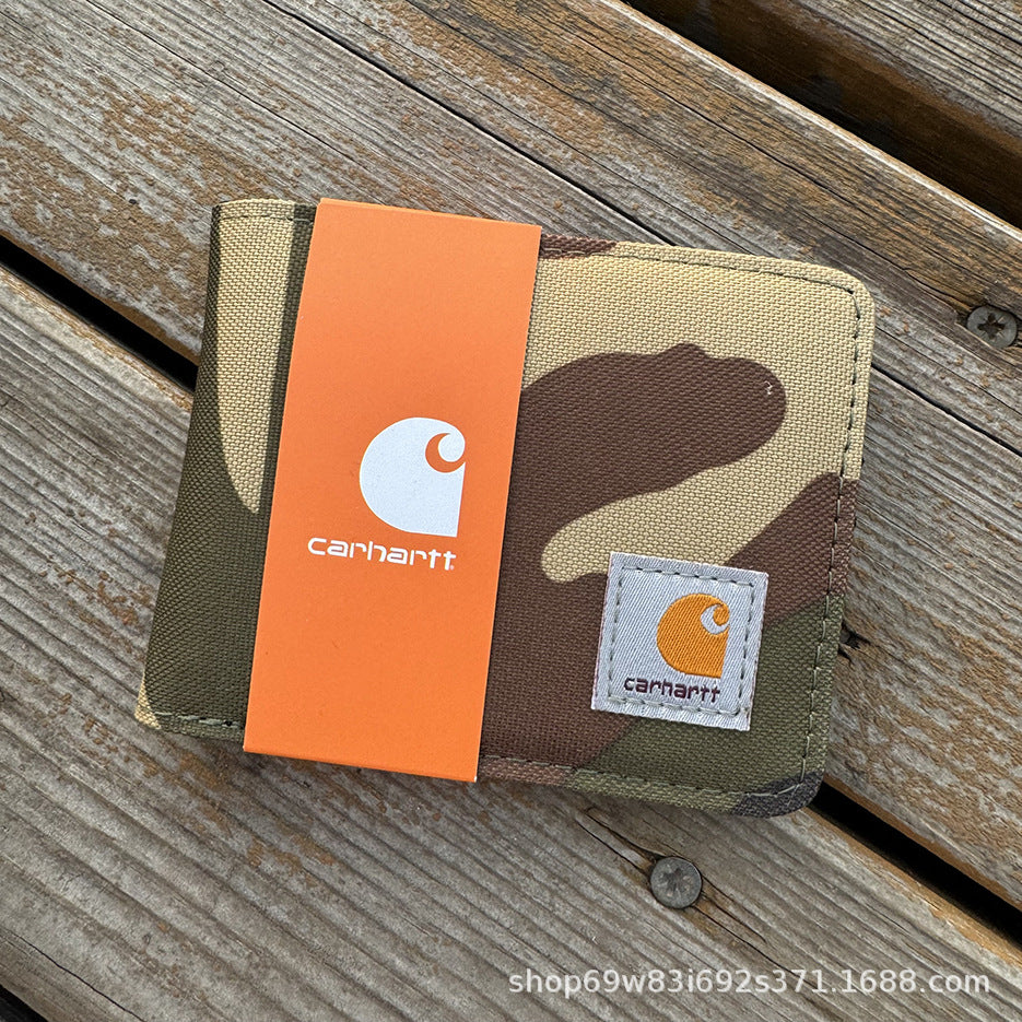 Carhart short wallet, waterproof fabric is strong and durable