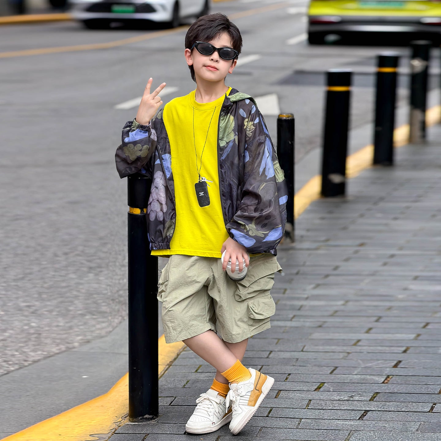 Boys' Lightweight Colorful Hooded Sun-Protection Jacket