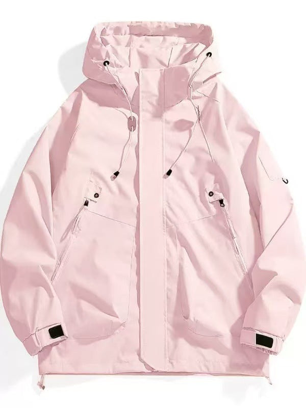 Youth popular jacket, the same Japanese simple style for men and women, versatile windproof and rainproof jacket