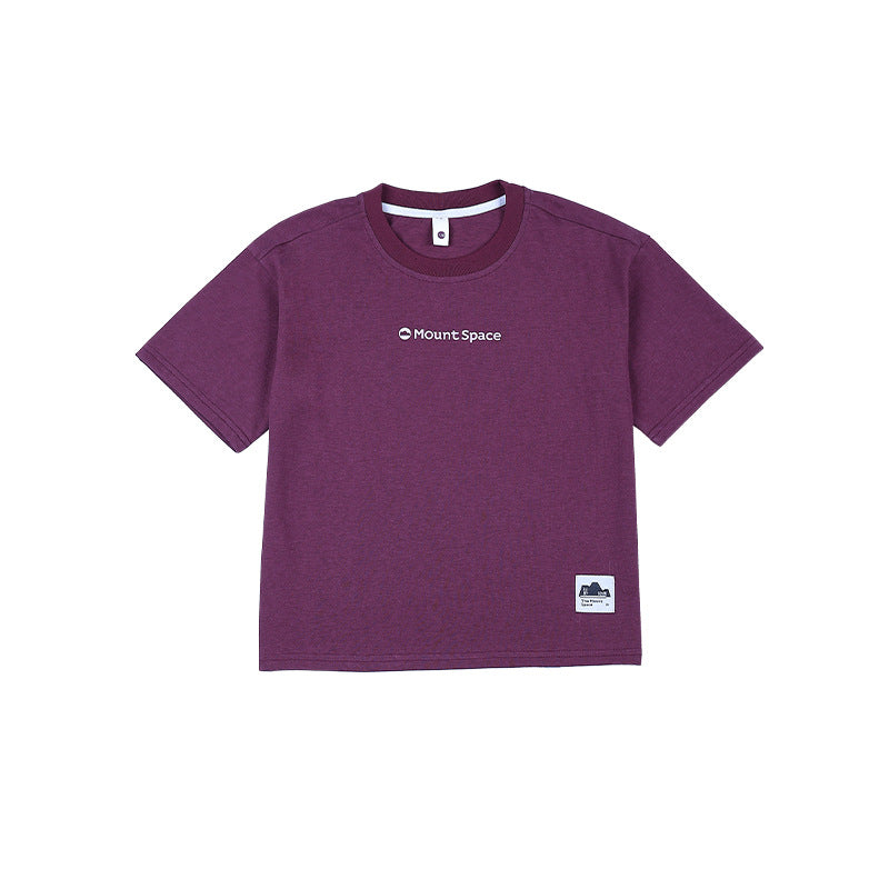Boys Mountain Style Glove Print Casual Short Sleeve T-shirt