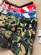 BAPE camo bifold wallet，A Bathing Ape short wallet