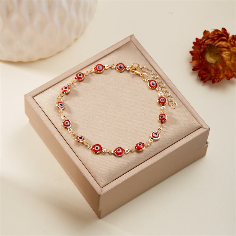 Evil Eye Anklet - High-End Footwear