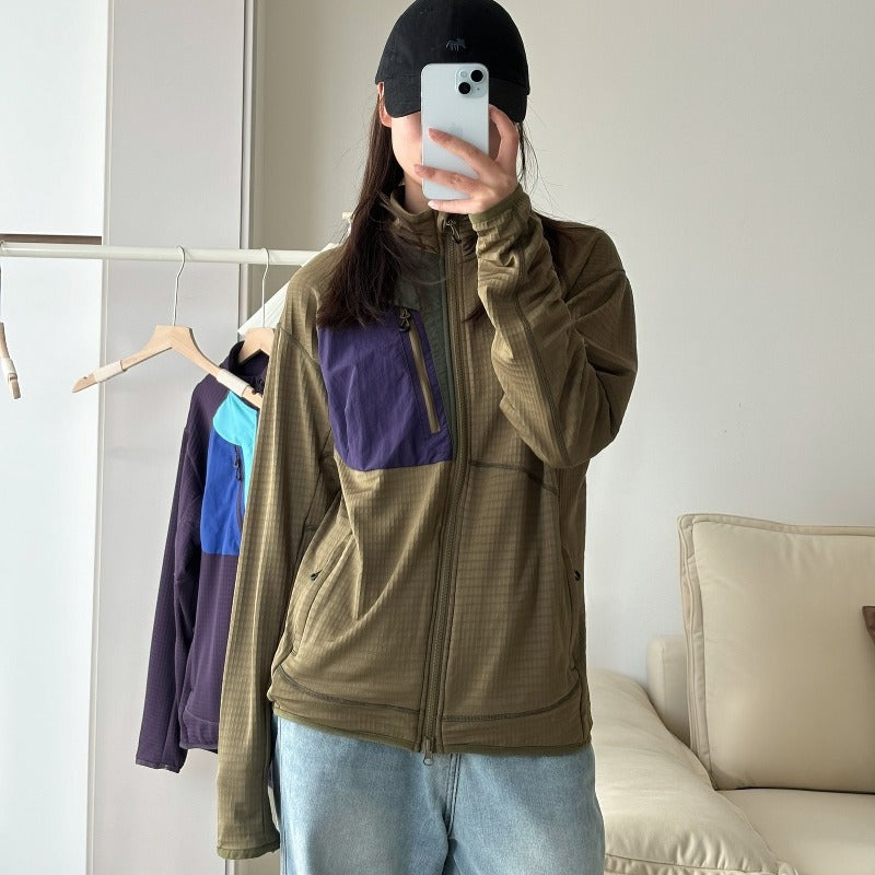 Patagonia same R2 TechFace contrasting mesh fleece jacket