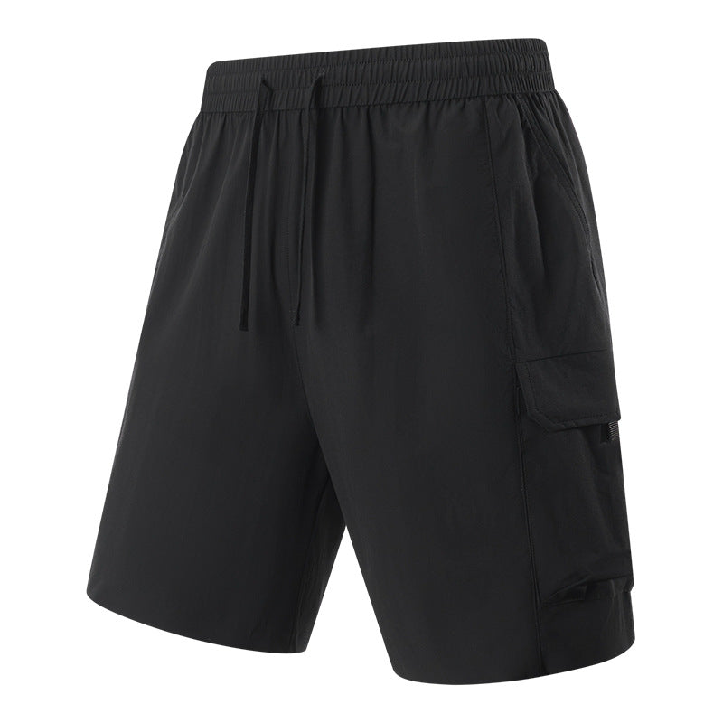 Lightweight Quick Dry Cool Feel 5 Inch Cargo Shorts for Men Outdoor Breathable Casual Shorts