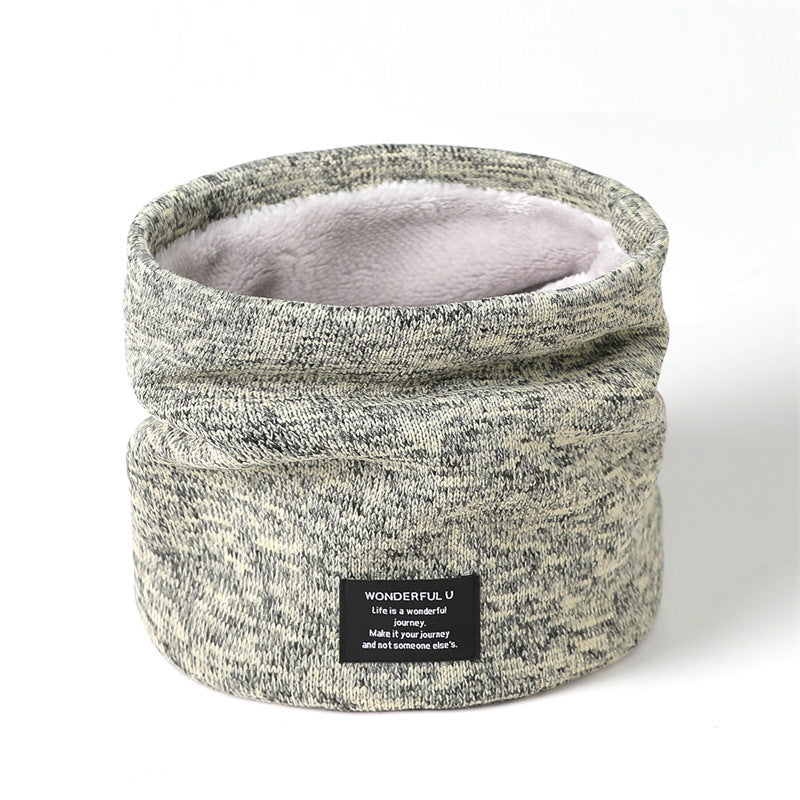 Winter fleece knitted neck cover Warm neck scarf