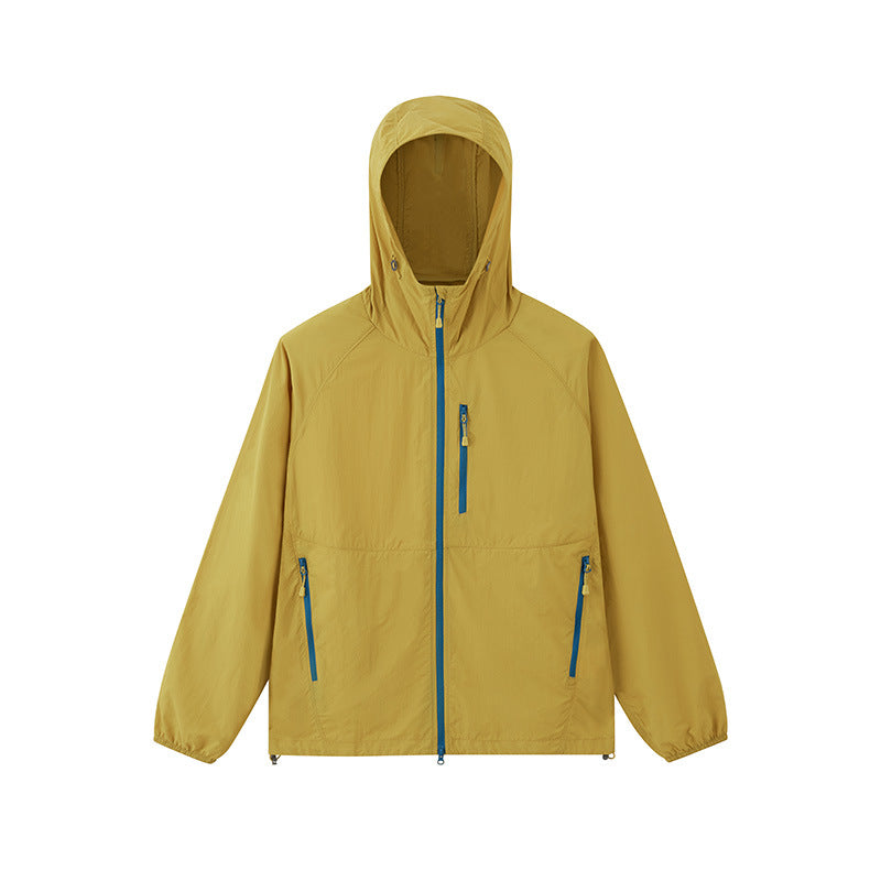 UPF 50+ Lightweight Sun Protection Hooded Jacket Breathable Outdoor Fishing Hiking Coat