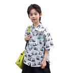 Boys' Pure Cotton Short-Sleeve Panda Shirt