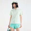 WENHOUU  Women Ice‑Silk Quick Dry Polo Shirt, Summer Loose Short‑Sleeve Breathable Lightweight Outdoor Sports Casual T‑Shirt
