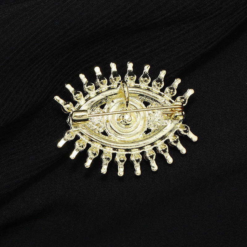 Evil Eye Brooch Sweater Cardigan Accessories